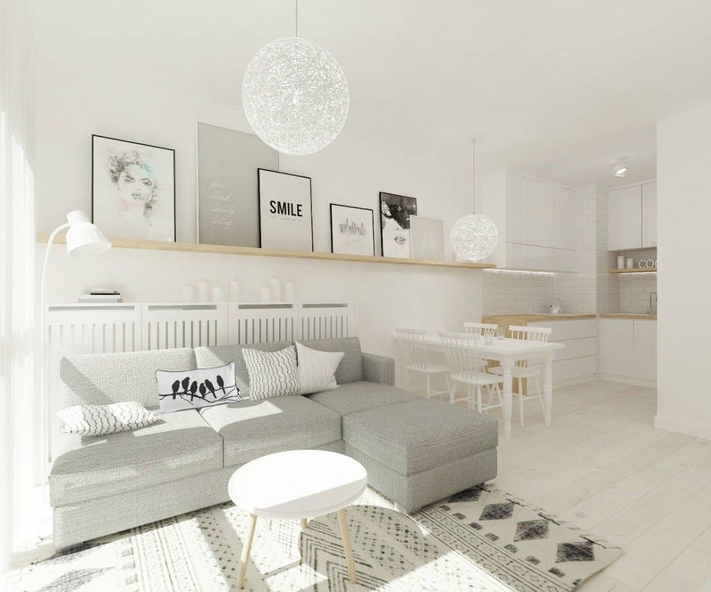 Loft decorado con estilo nórdico