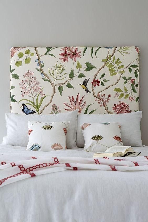 Textiles florales para la habitación 