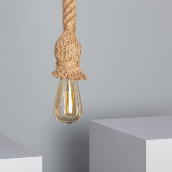 Lámpara de cuerda de yute