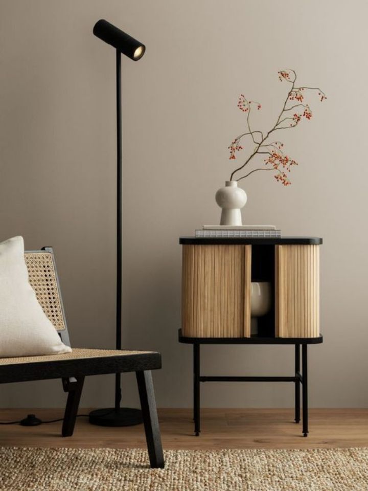 fibras naturales y madera para decoración de interiores
Estilo japandi