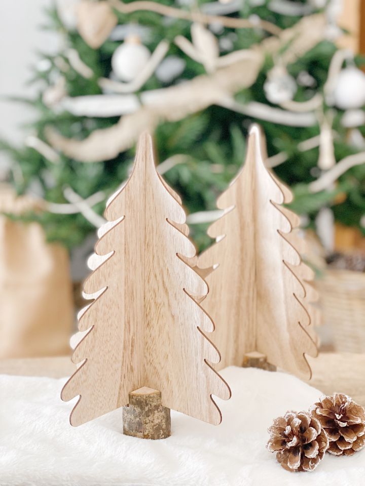 árbol de Navidad 3D en madera