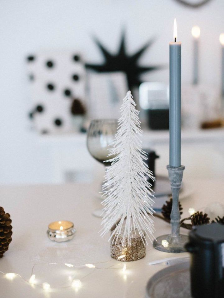 decorar la mesa de Navidad con estilo nórdico