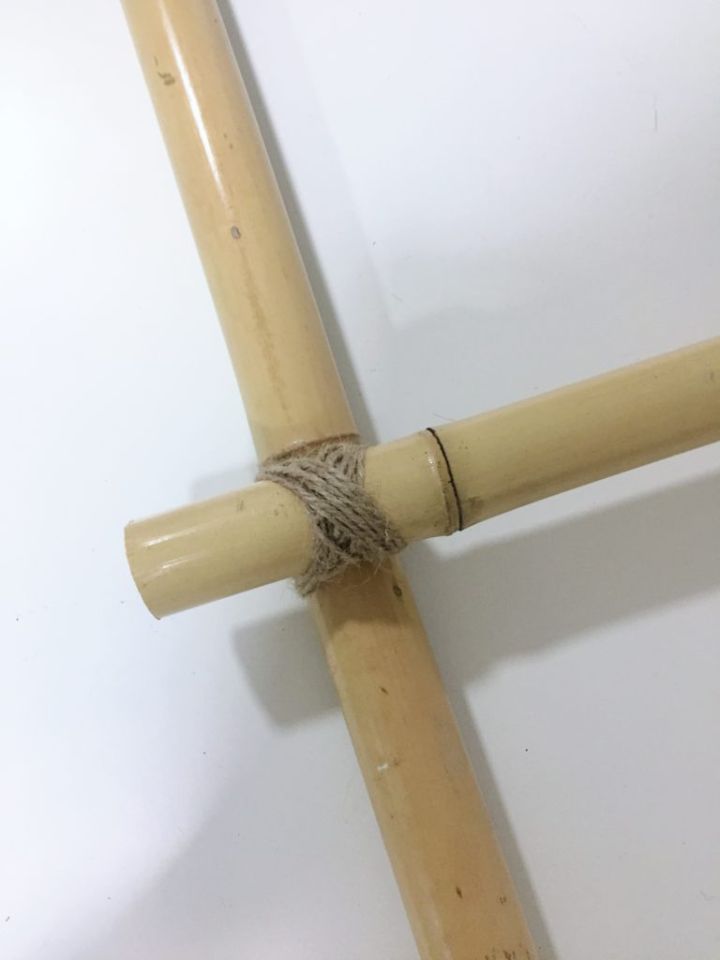 Proceso para hacer una escalera de bambú